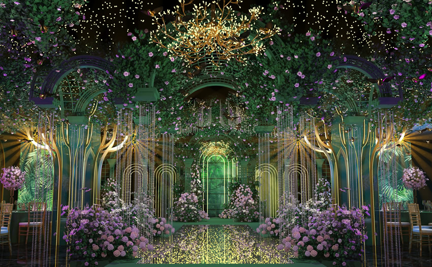 兰山奇妙森林婚礼堂效果展示